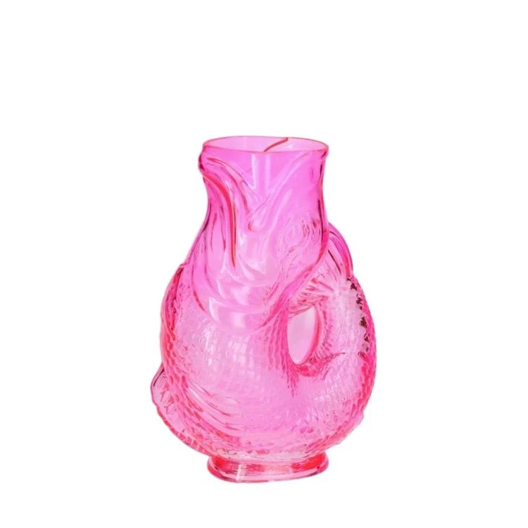 Jacquard Fischvase pink 24 cm