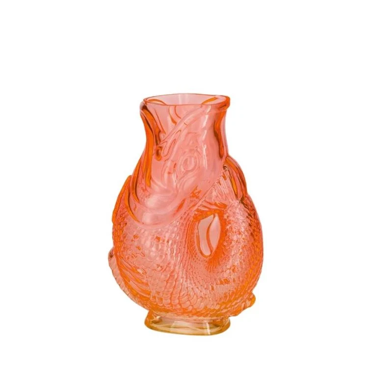 Jacquard Fischvase orange 24 cm