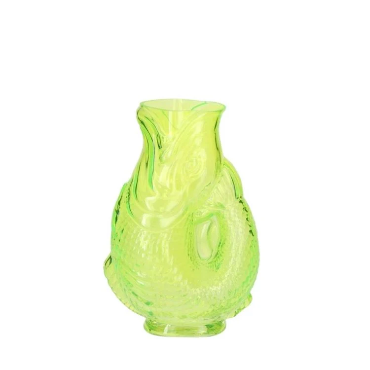 Jacquard Fischvase grün 24 cm
