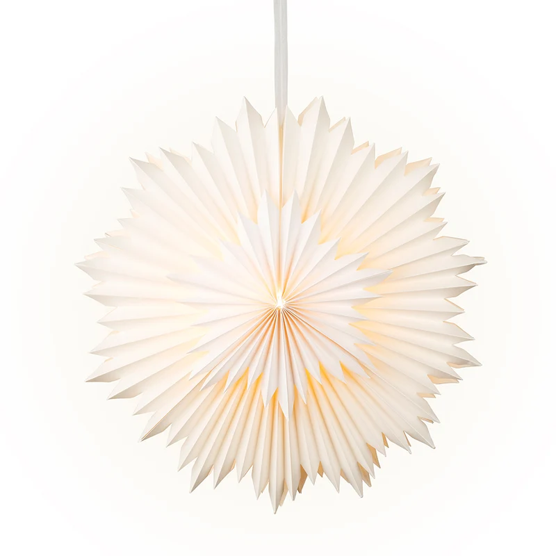 LED Papierstern 60 cm weiß