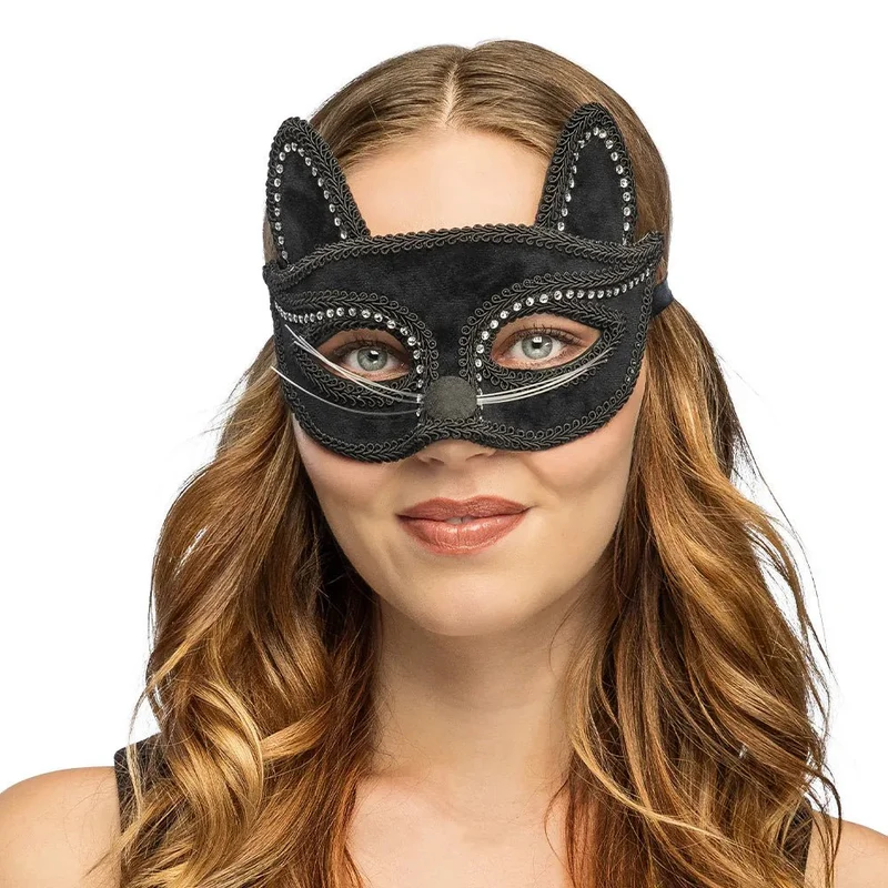 Halbmaske „Charming Cat“