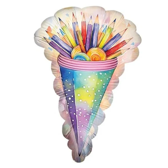 Einschulung Helium-Ballon-Bleistifte, leer, 70 cm