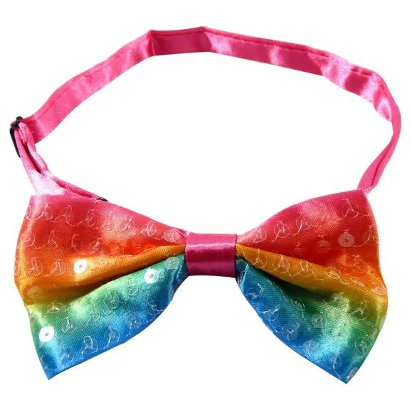 Regenbogen-Schleife mit Pailletten