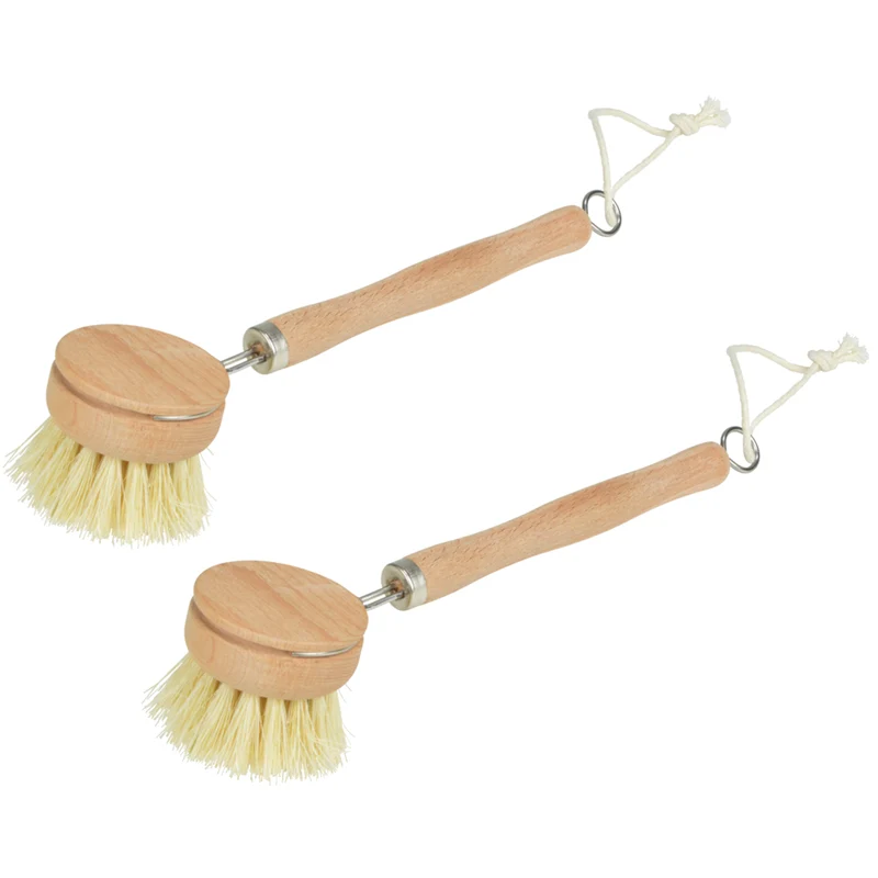 2er Set Spülbürste Holz
