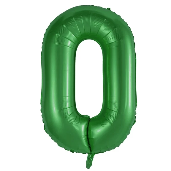 0 Zahlenballon, grün, 1 m