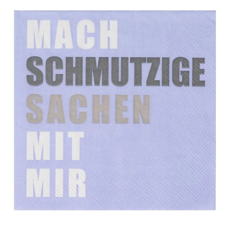 Räder Papierservietten Mach schmutzige Sachen mit mir