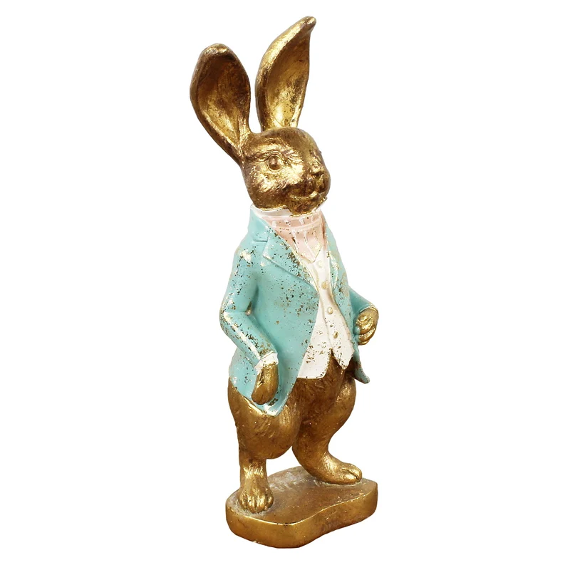 Hasenkind vintage Gold Türkis