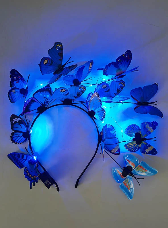 Schmetterling Haarreif mit LED