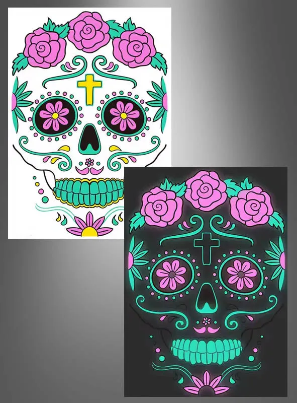 UV Tag der Toten Tattoo
