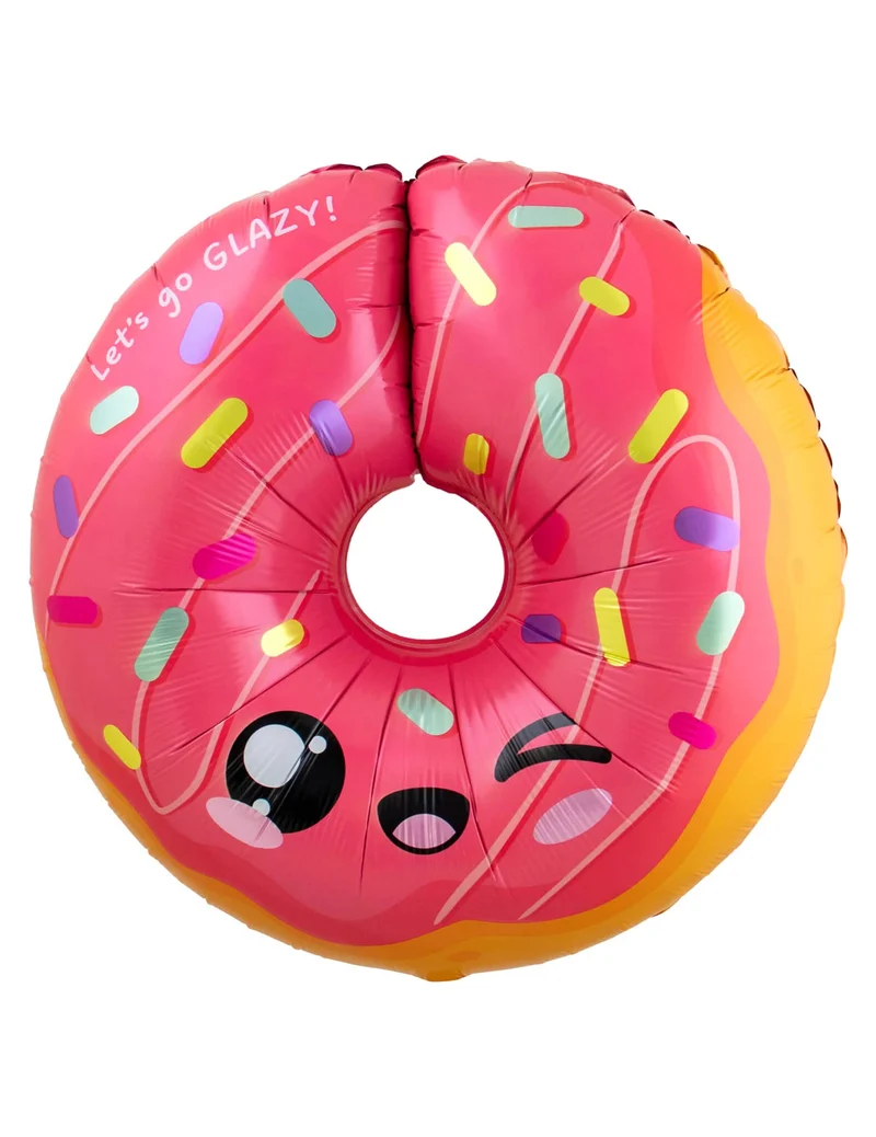 Folienballon Donut Kawaii - 60 x 59 cm