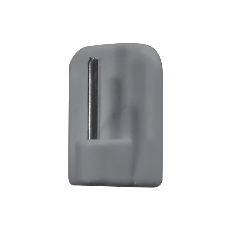 8er Set Vitragen Stangen Haken, selbstklebend schwarz oder grau