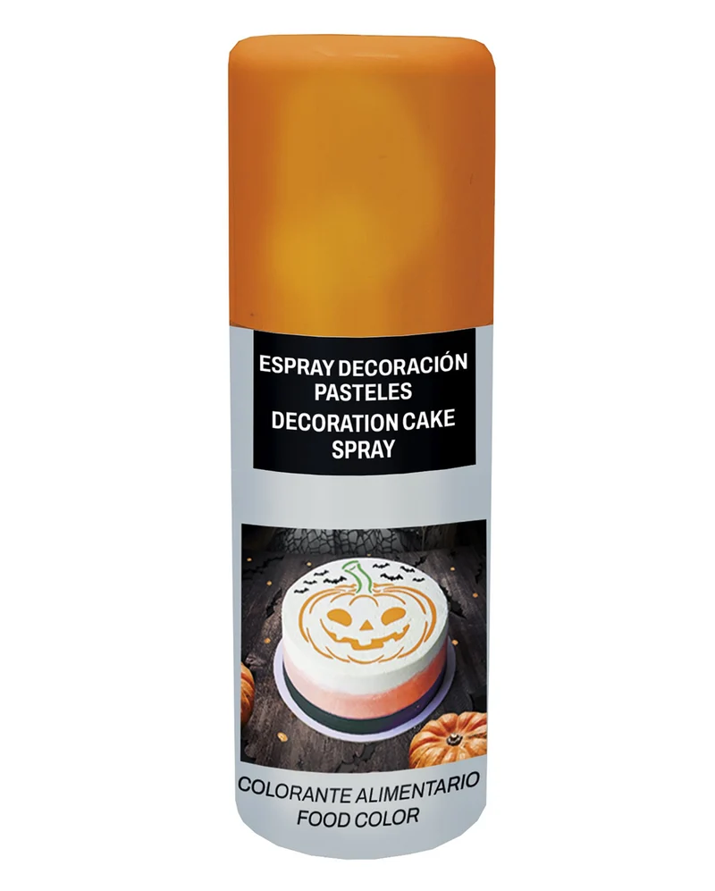 Oranges Farbspray für Lebensmittel 100ml