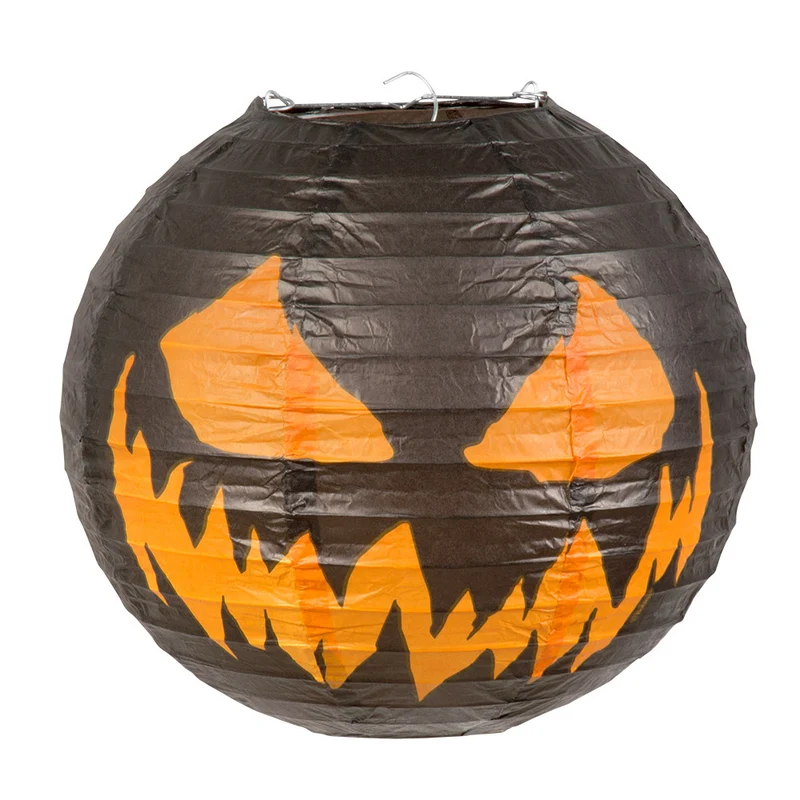 Papieren Halloween Lampion Creepy Pumpkin