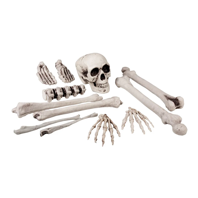 Doodshoofd en Beenderen Decoratie - Set van 12 stuks