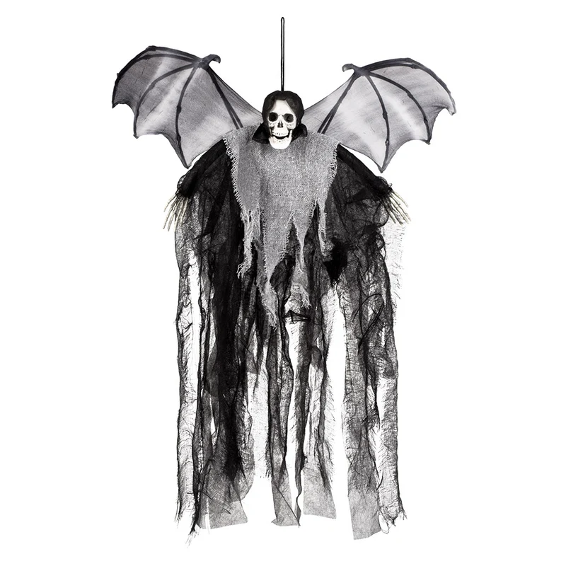 Schedelvleermuis Decoratie - Halloweenversiering 60 cm