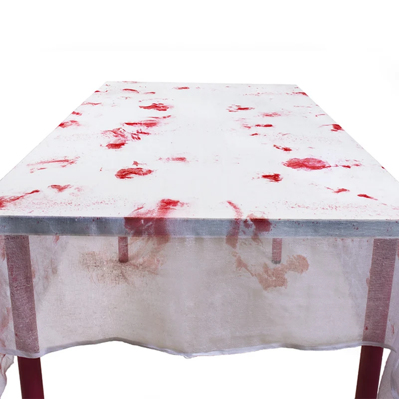 Bloederig Tafelkleed van Polyester - Halloween Decoratie