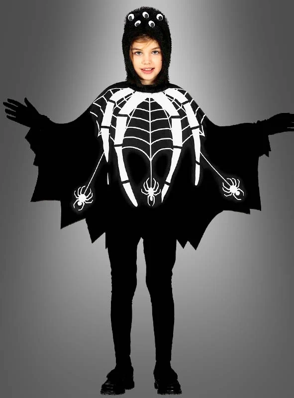Spinnen Poncho für Kinder