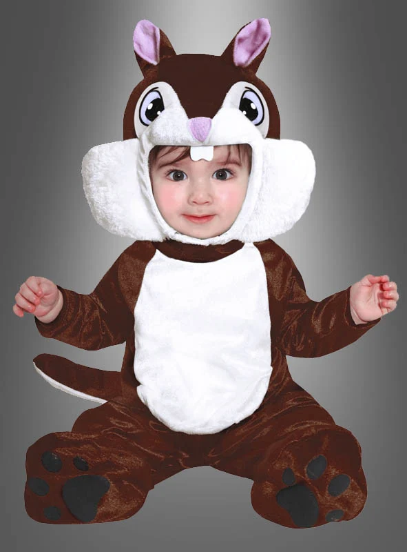 Plüschiges Eichhörnchen Baby Kostüm