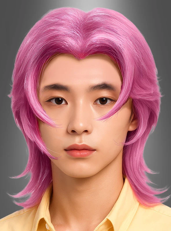 K-Pop Sänger Cosplay Perücke rosa