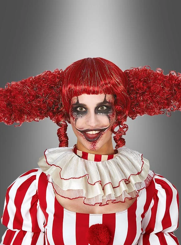 Rote Clown Perücke Damen