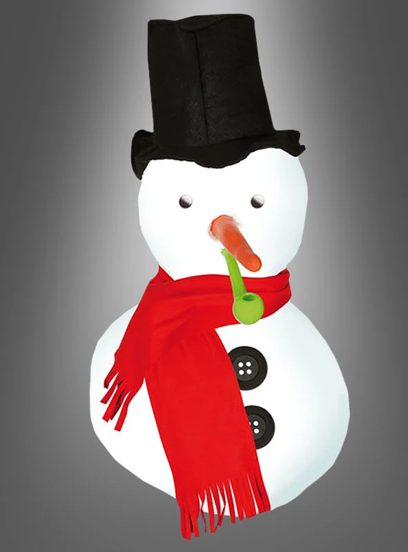 Schneemann Deko Set 6-teilig mit Hut