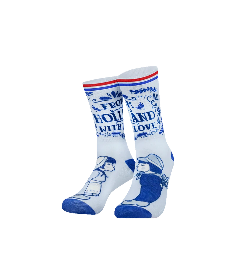 Niederlande Socken Blau Weiß Einheitsgröße