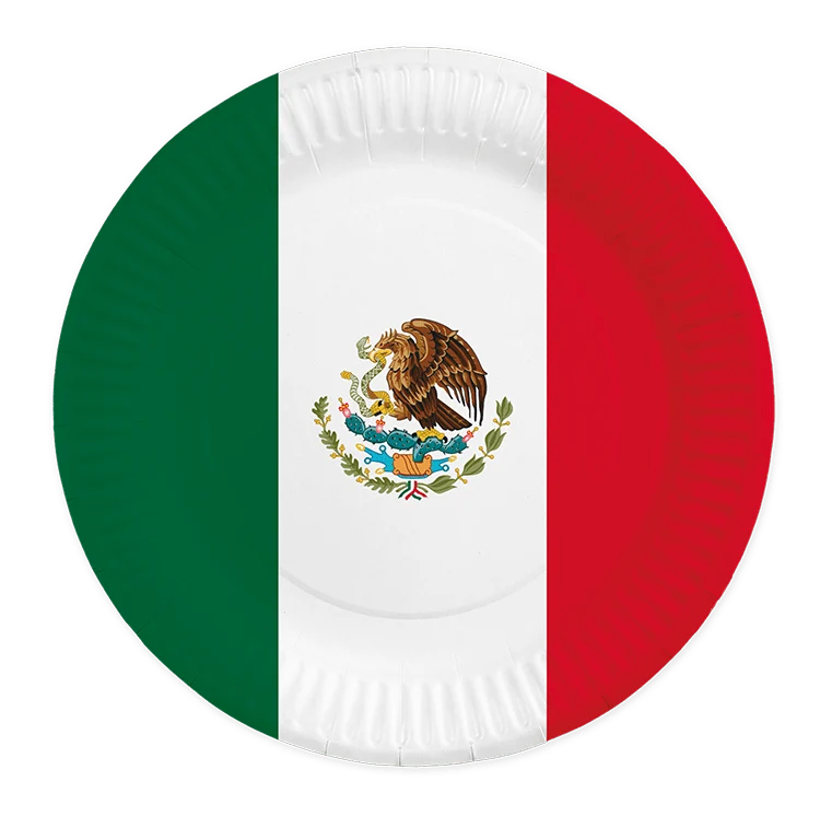 Mexiko Teller 23cm 8Stück