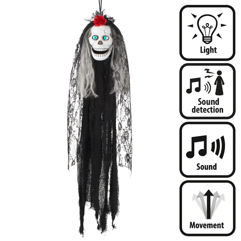 Decoratie Crazy Catrina Schedel – 80 cm