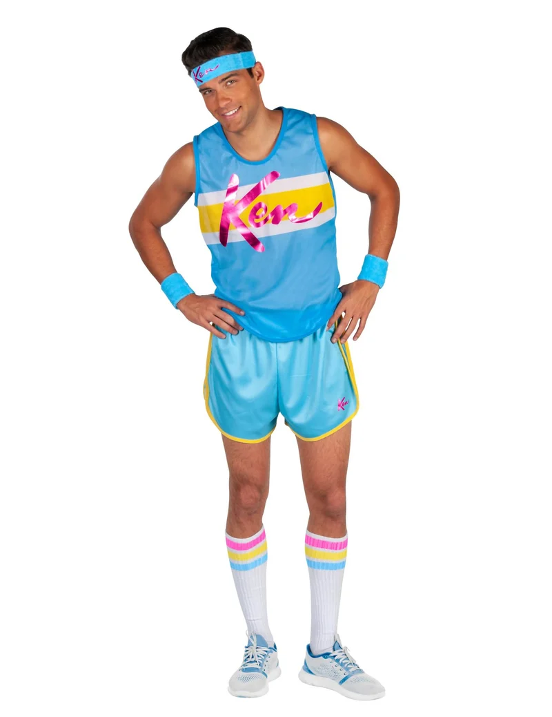 Ken™ Aerobic-Kostüm Herren blau