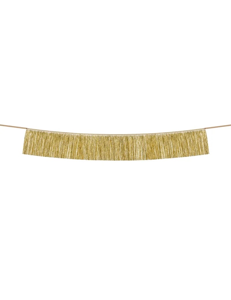 Girlande aus Goldfäden 135 cm