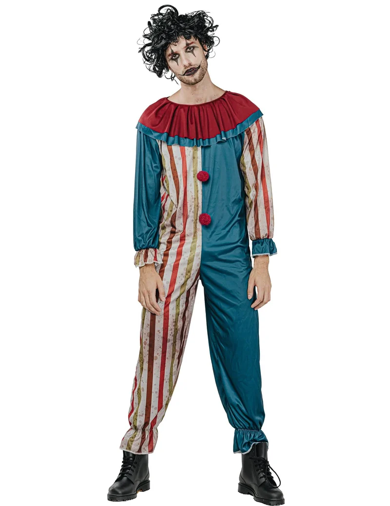 Bunter Horror Halloween-Clown für Erwachsene