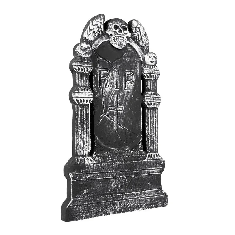 Grafsteen Flying Skull 'RIP' Halloween