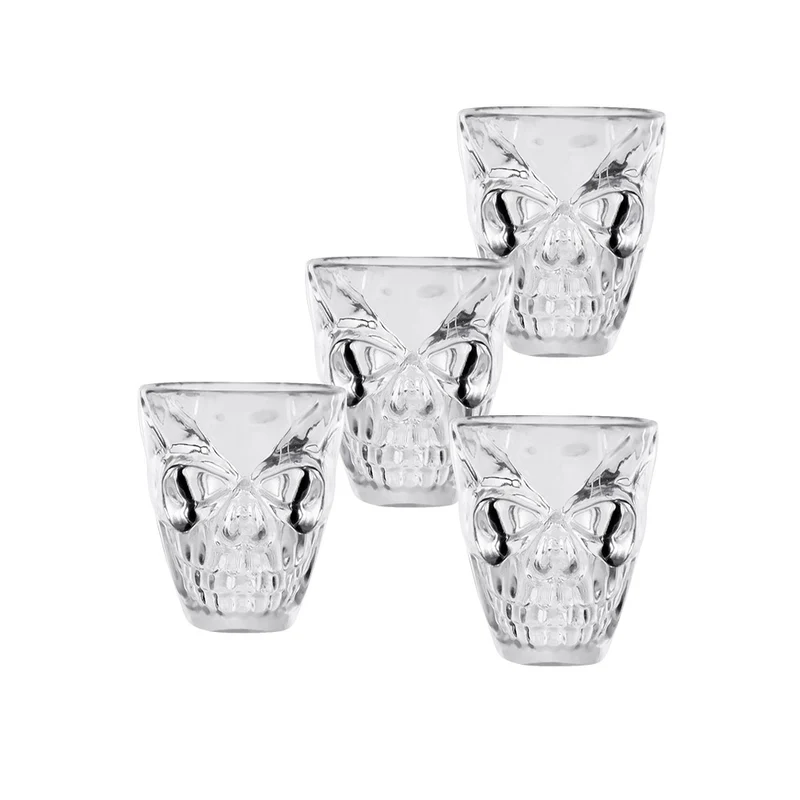 Shotglaasjes Schedel – 4 stuks