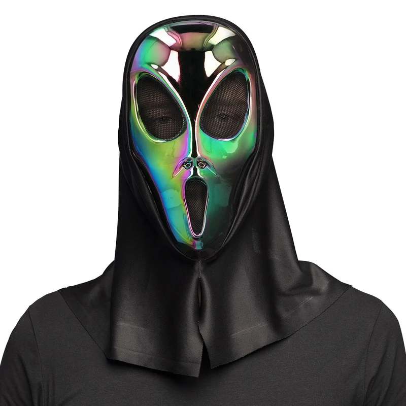 Gezichtsmasker Cosmic Alien met Kap