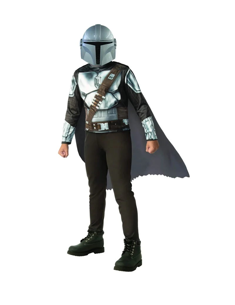 The Mandalorian™-Kostüm für Kinder Star Wars grau-braun