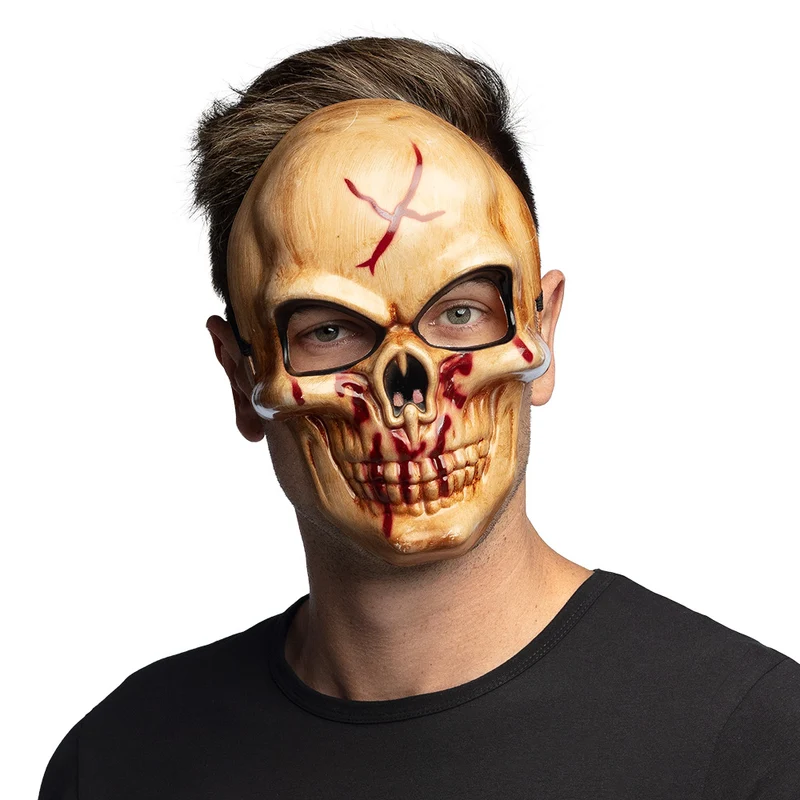 Gezichtsmasker Bloody Skull voor Halloween