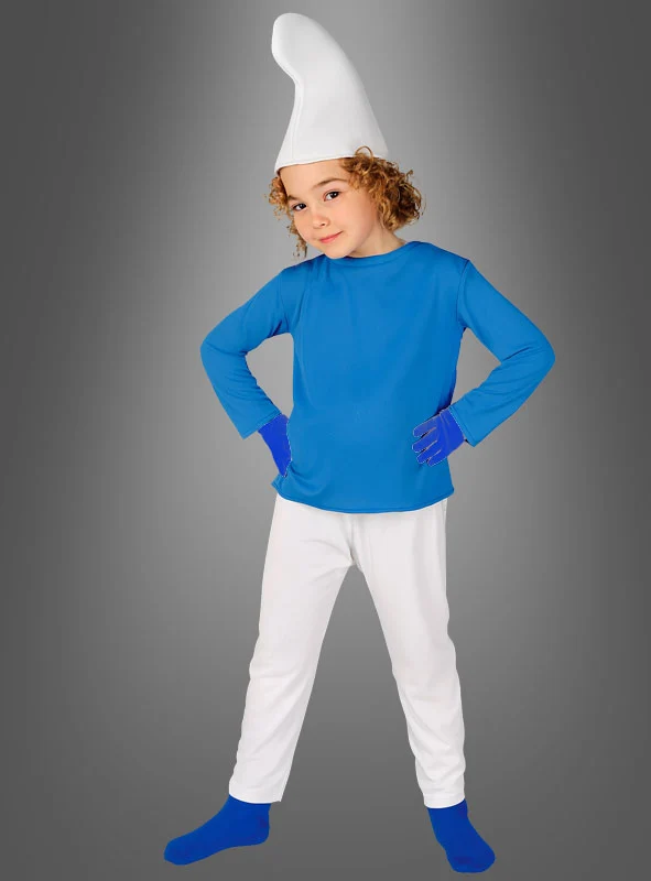 Blauer Zwerg Kinderkostüm