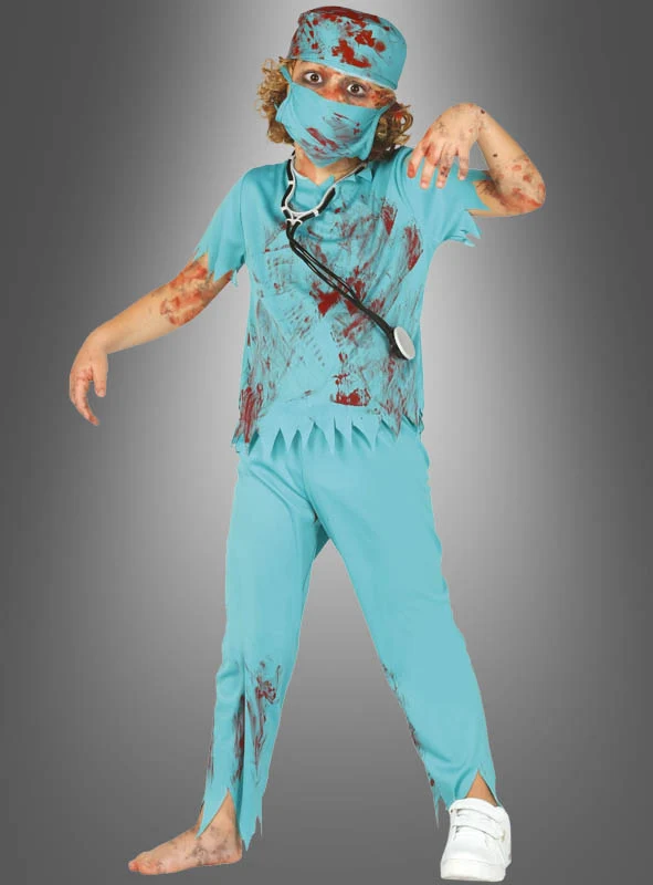Zombie Arzt Halloween Kinderkostüm