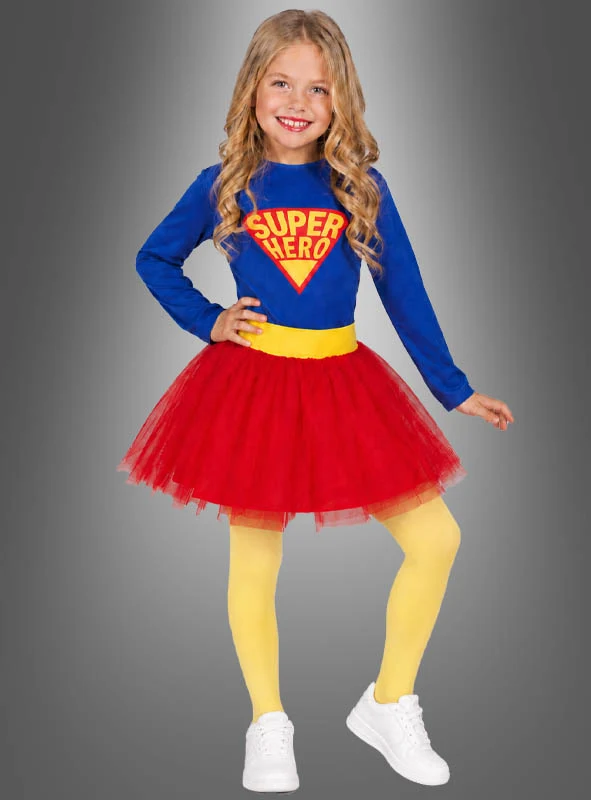 Superheldin Kinderkostüm Kleid