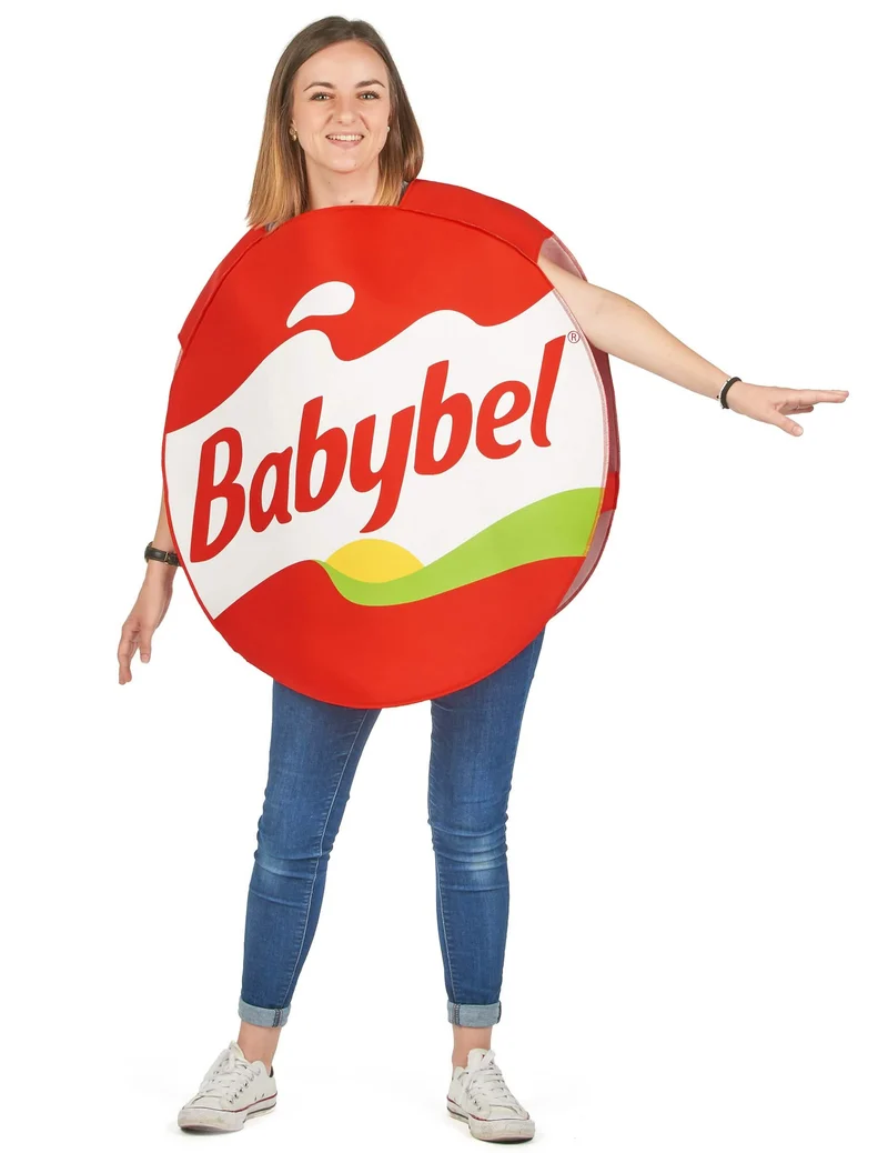 Babybel™-Kostüm in rot für Erwachsene