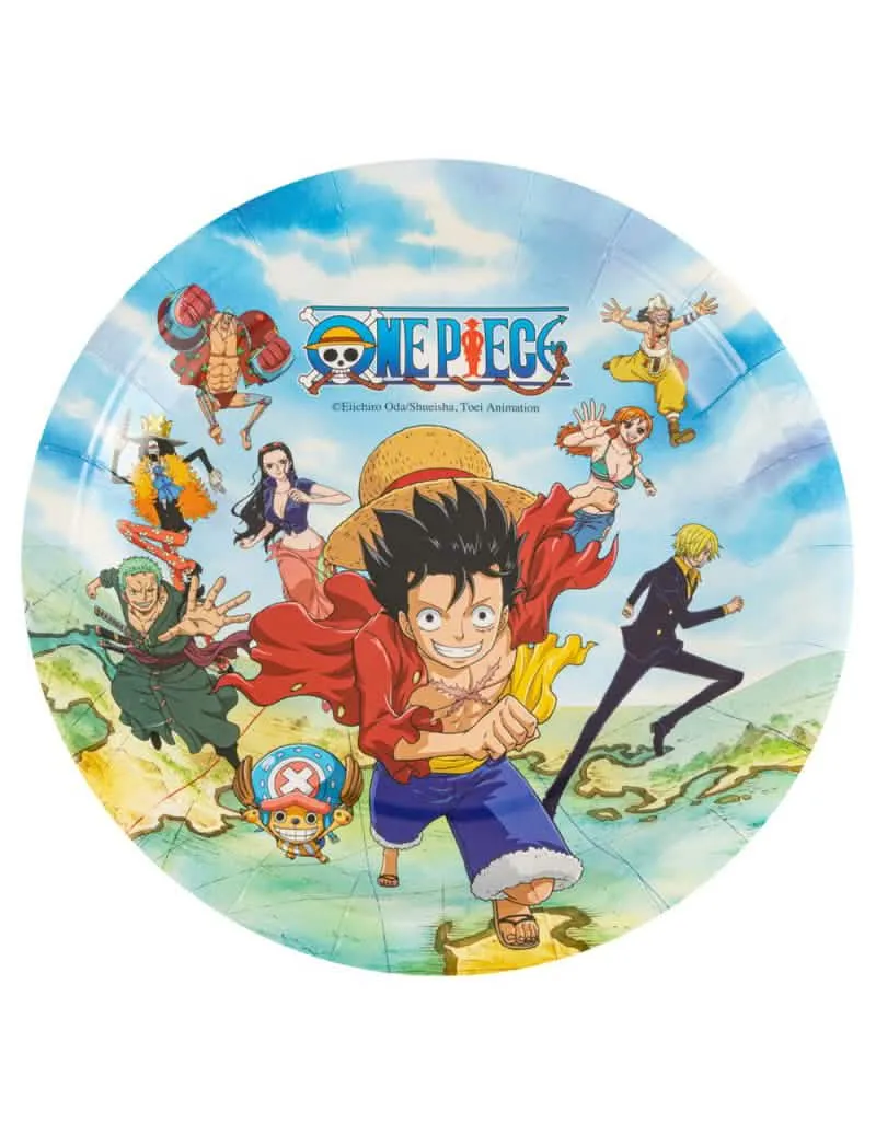 Set mit 8 One Piece™ Papptellern 23 cm