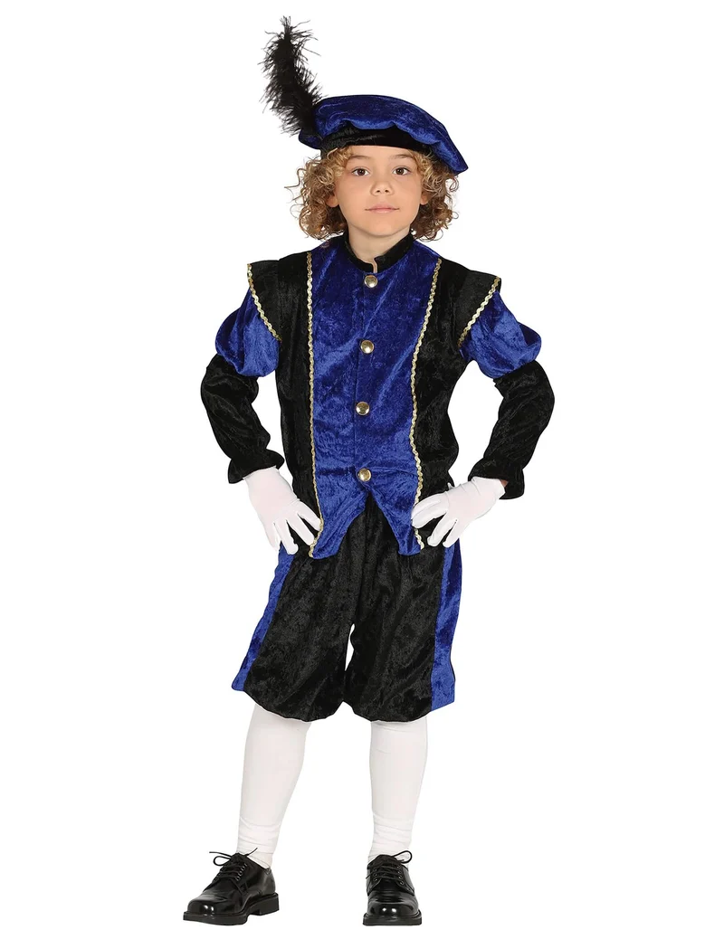 Kinderkostüm Knecht Ruprecht blau und schwarz