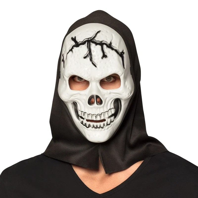 Gezichtsmasker Schedel met Kap