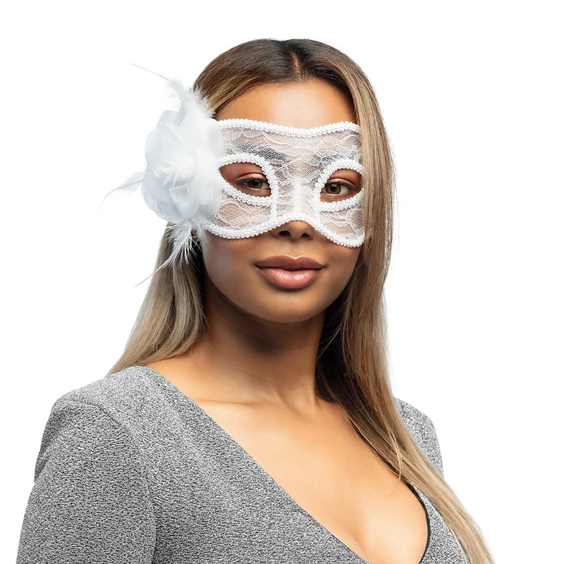 Kanten Oogmasker Mystique – Wit