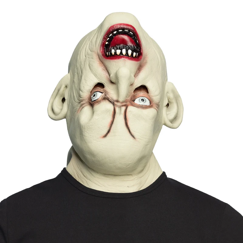 Latex Hoofdmasker Balthazar – Schreeuwend Monster Masker