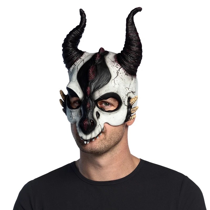 Latex Halfmasker Drakenschedel