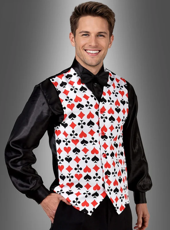 Spielkarten Weste Casino Style