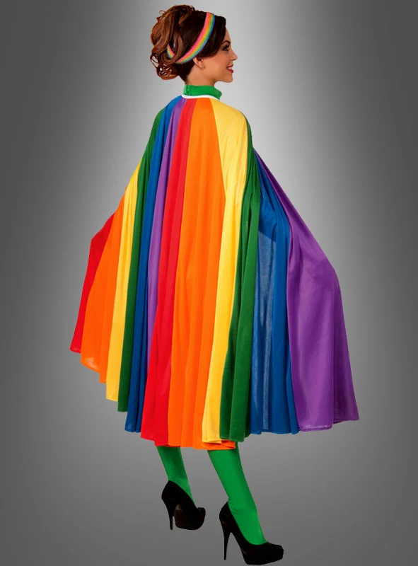 Deluxe Umhang Cape Regenbogen 7 Meter