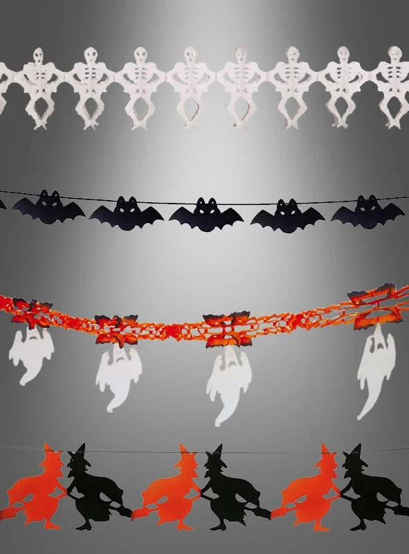 Halloween Girlanden aus Papier