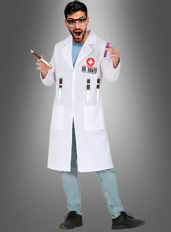 Doktor Shots Spaßkostüm mit Spritzen